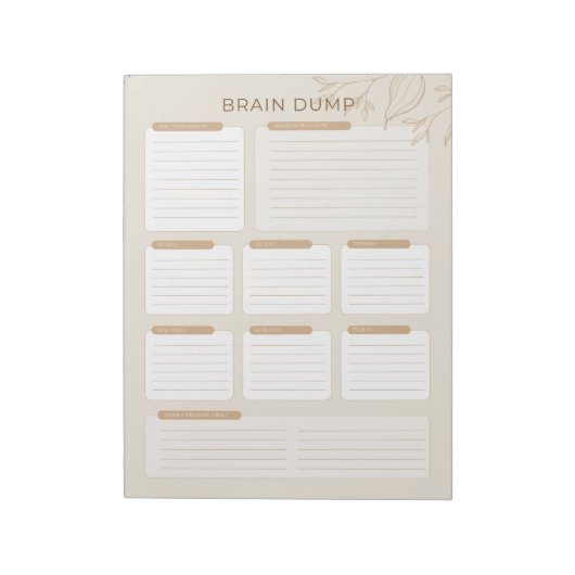 De drukke Joodse Moeder's Brain Dump 2024 Notitieblok (Linkerzijde)