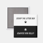 De Drukken van de verf coop de Litterdoos Omkeerba Magneet (Voorkant / Achterkant)