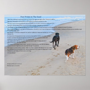 De Drukken van de verf in het Zand Poster