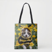 De drukste pup in de weide tote bag (Voorkant)