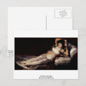 De drukte Maja, van Francisco de Goya Briefkaart (Voorkant / Achterkant)