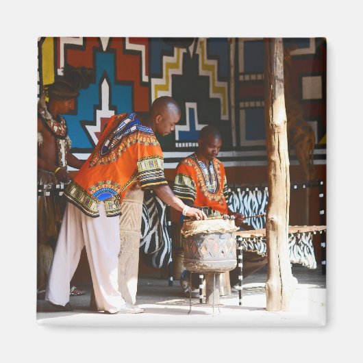 De drum slaat Afrika in de steek Magneet (Voorkant)
