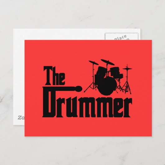 De drummer briefkaart (Voorkant / Achterkant)