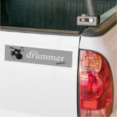 De drummer bumpersticker (Op Truck)