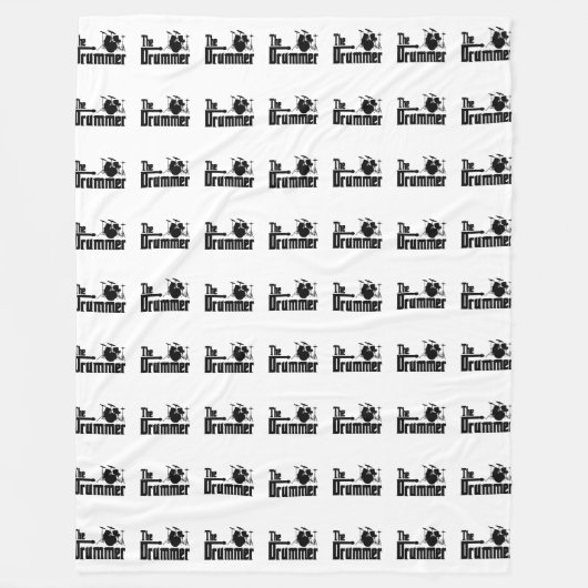 De drummer drums Music Fleece Deken (Voorkant)