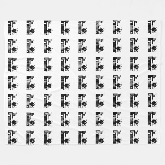 De drummer drums Music Fleece Deken (Voorkant (Horizontaal))