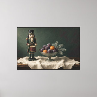 De Drummer en de Gesuikerde Vruchten Notenkraker Canvas Afdruk