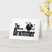 De drummer kaart (Gele Bloem)