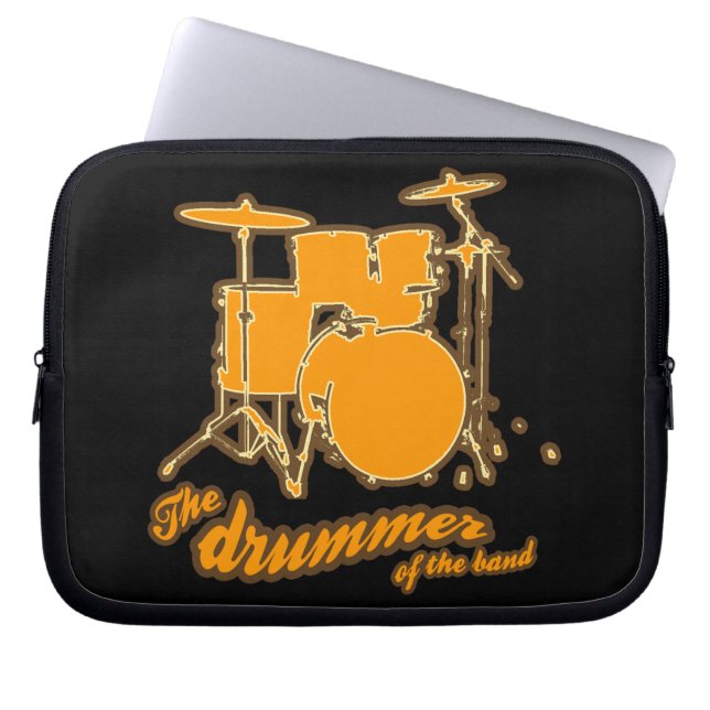 De drummer laptop sleeve (Voorkant)
