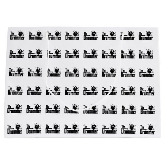 De drummer large cadeautasje (Voorkant)