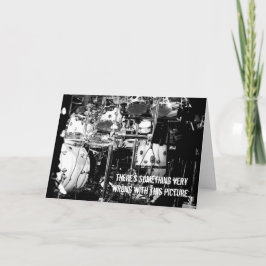 De drummer maakt het af! verjaardagskaart kaart