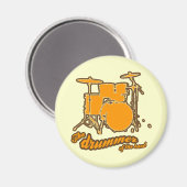 De drummer, muziek magneet (Voorkant / Achterkant)