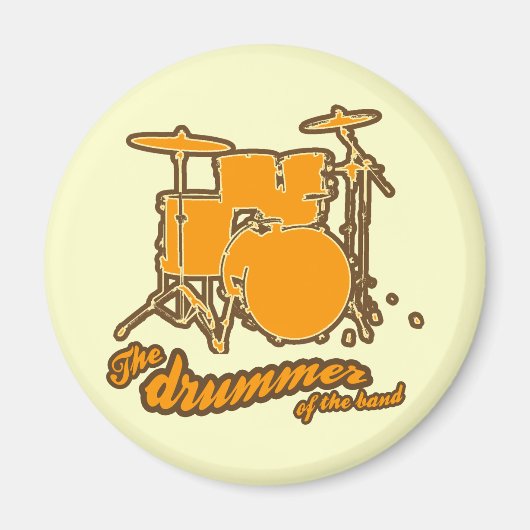 De drummer, muziek magneet (Voorkant)