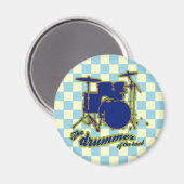 De drummer ~ Muziek Magneet (Voorkant / Achterkant)