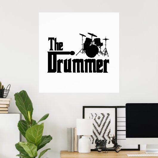 De drummer poster (Thuiskantoor)
