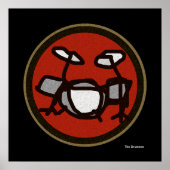 de drummer poster (Voorkant)