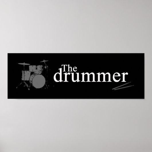 de drummer poster (Voorkant)