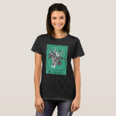 De drummer Tarot Kaart drums Mystische Kaart komt T-shirt (Voorkant volledig)