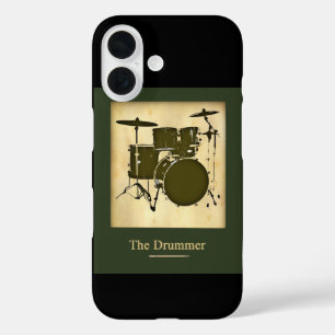 de drummer van de band iPhone 16 hoesje