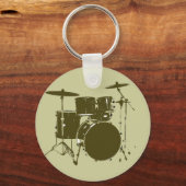de drummer van de band sleutelhanger (Voorkant)