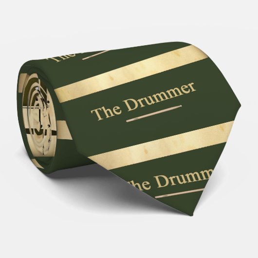 de drummer van de band stropdas (Opgerold)