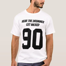 de drummer wordt kwaad t-shirt