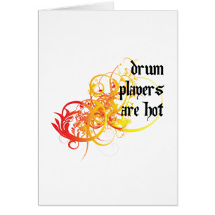 De drumspelers zijn heet