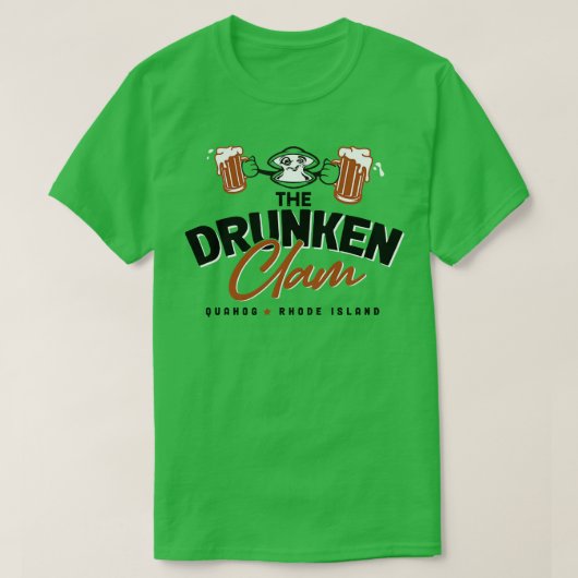 De Drunken Clam T-shirt (Design voorkant)
