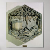 De Drunkenness van Noah, zeshoekig decoratief Poster (Voorkant)