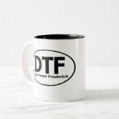 De DTF-Mok in het centrum van Frederick Tweekleurige Koffiemok (Voorkant links)