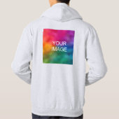 De dubbel-gesteunde Douane voegt de Sjabloon van d Hoodie (Achterkant)