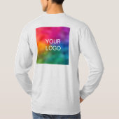 De dubbel gesteunde Zaken uploaden voegt de Mannen T-shirt (Achterkant)