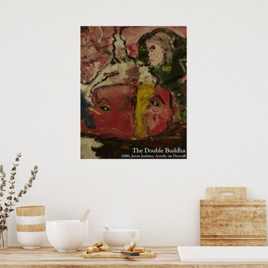 De dubbele boeddha poster (Keuken)