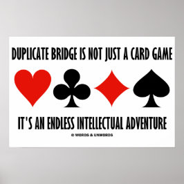 De dubbele Brug is niet alleen een Kaart zonder gr Poster