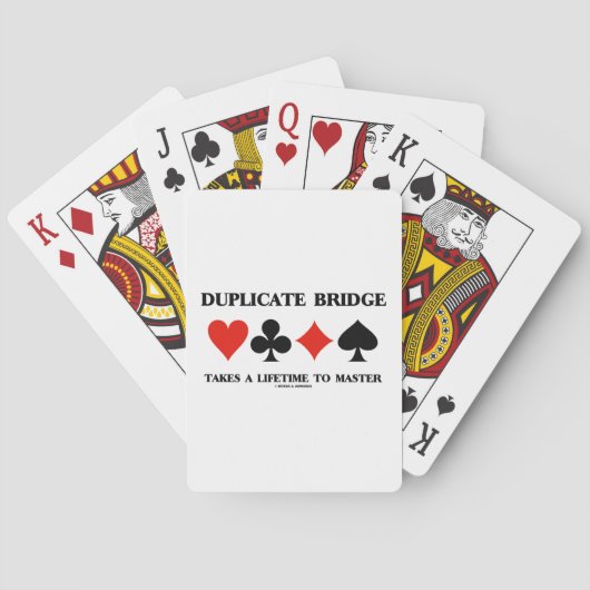 De dubbele Brug neemt een Leven aan Meester Pokerkaarten (Achterkant)