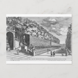 De dubbele Terrace van een honderd fonteinen in Vi Briefkaart