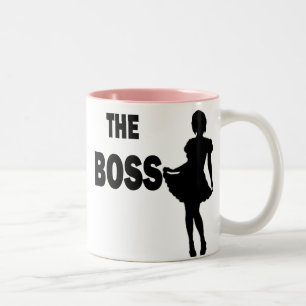 De dubbele zijde van het Boss () Tweekleurige Koffiemok