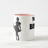 De dubbele zijde van het Boss () Tweekleurige Koffiemok (Center)