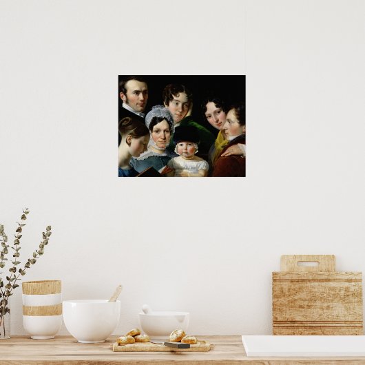 De Dubufe-familie in 1820 Poster (Keuken)