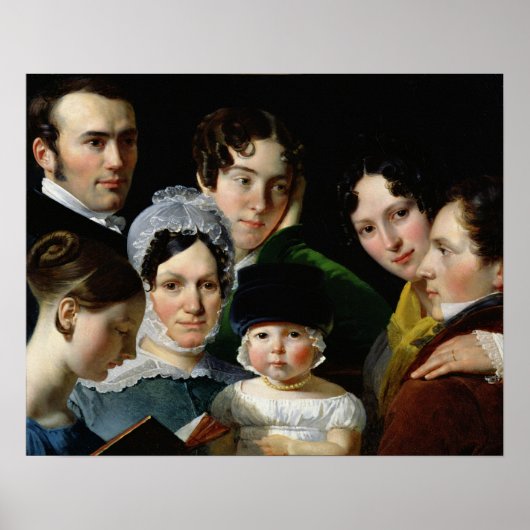 De Dubufe-familie in 1820 Poster (Voorkant)