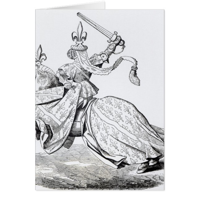 De Duc de Bourbon gewapend voor het toernooi (Voorkant)