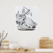 De Duc de Bourbon gewapend voor het toernooi Poster (Keuken)