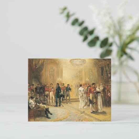 De Duchess van Richmond's Ball in 1815 Briefkaart (Staand voorkant)