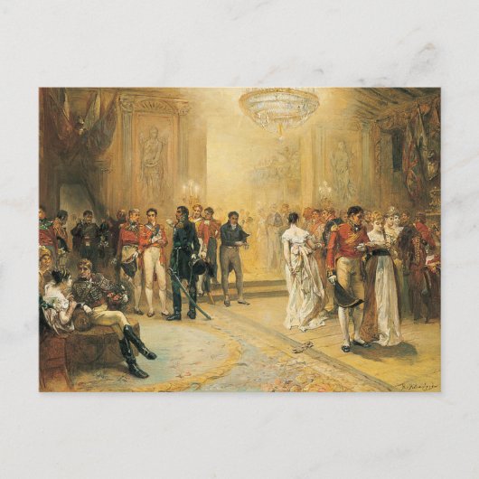 De Duchess van Richmond's Ball in 1815 Briefkaart (Voorkant)