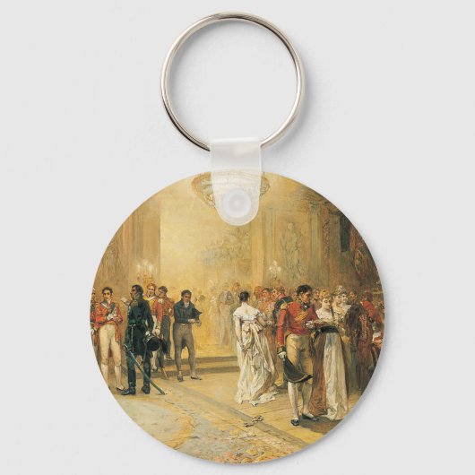 De Duchess van Richmond's Ball in 1815 Sleutelhanger (Voorkant)