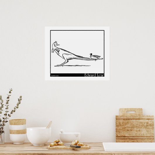 De Duck en de Kangaroo Poster (Keuken)