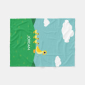 De Duck Family Fleece Deken (Voorkant (Horizontaal))