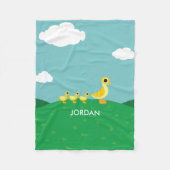 De Duck Family Fleece Deken (Voorkant)