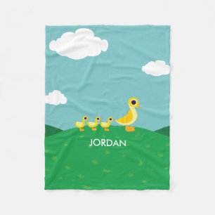 De Duck Family Fleece Deken