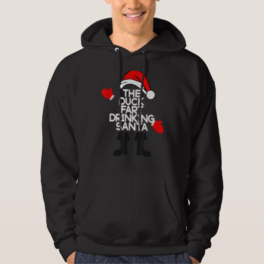 De Duck Fart Drink Kerstmis met Kerstmis Hoodie (Voorkant)